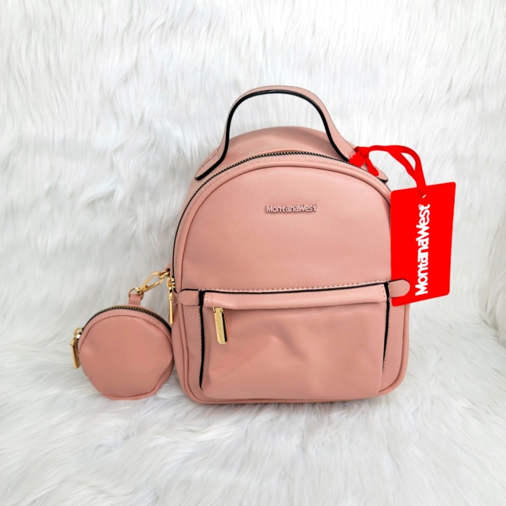 Montana West Mini Casual Backpack With Coin Pouch. - Picture 4 of 8